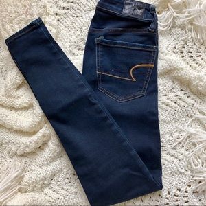 AEO Jeggings (Dark Wash) - Size 2 LONG